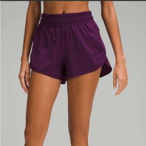lululemon athletica Women's Track That High-Rise Shorts - Dramatic Magenta 3”